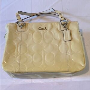 Coach Ivory Tote Handbag